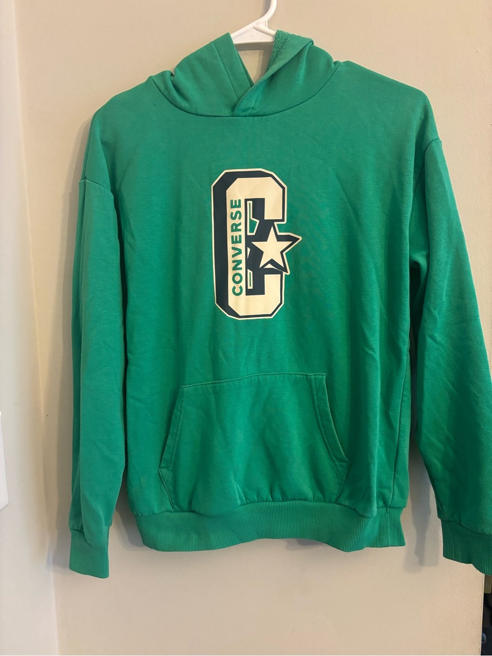 Converse Boy’s Bright Green Graphic Crewneck Hoodie
